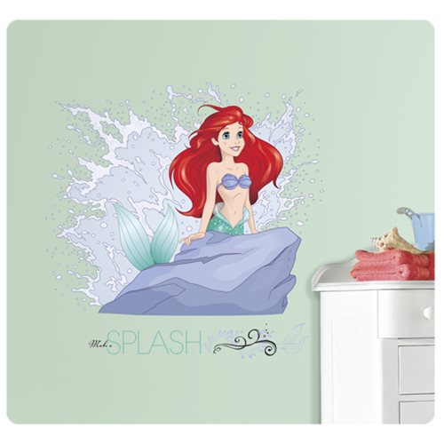 The Little Mermaid Disney Princess Ariel Splash Peel and Stick Giant Wall Graphic